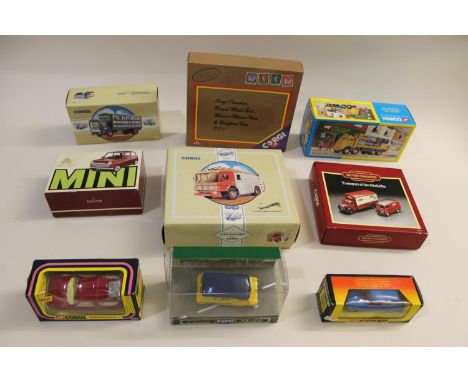 A wide variety of boxed Corgi models including 48601 Bristol Britannia, 47101 Douglas, 97894 Pickford's Truck, 09802 ERF, 973