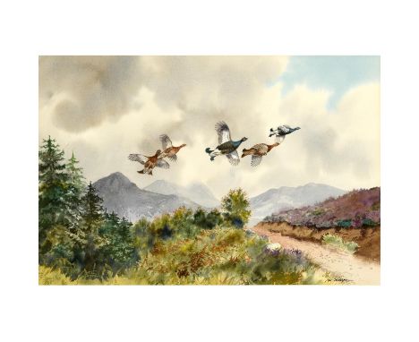 Signed, watercolour and pencil 33 x 49cm.  *CR:  Good condition.  *BP 22.5% (18.75% plus VAT) plus a lot fee of £8 inc. VAT o