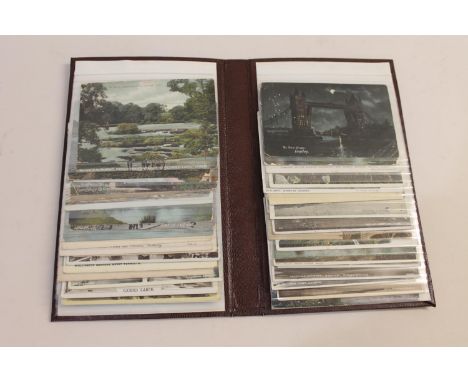 A large qty of postcard albums including Great Britain and other content. Including old and more modern cards,  Wiviliscombe,