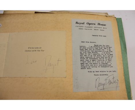 A fascinating collection of photographs, postcards, autographs and ephemera relating to the ballet. Including a large album r