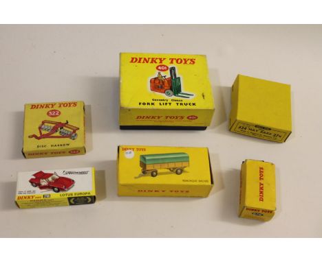 Including boxed items, 401 Fork Life Truck, 27k Hay Rake, French 70 Covered Trailor, 322 Disc Harrow, 670  Char Blinde (part 