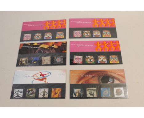 A qty of Stamp Presentation Packs with approx £157 face value. Including Hopes for the Future, Christmas Tale, Inventors Tale