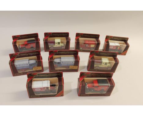 A collection of approx 55 boxed models in two boxes (15 red boxes, 40 yellow boxes), including Y3 Model T Ford, Y25 Renault S