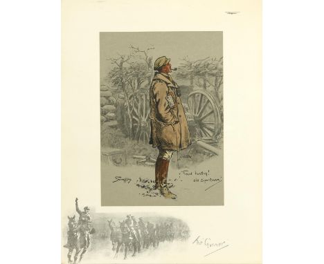 Colour reproduction, finished by hand, laid down onto support sheet, with blindstamp and printed remarques not signed in penc