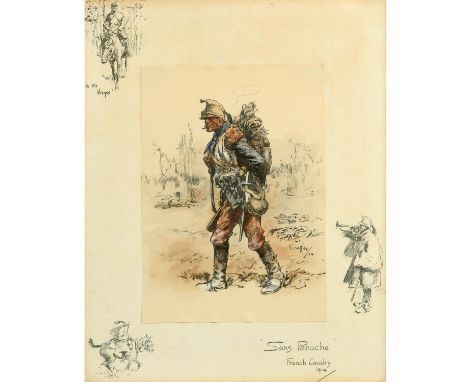 Colour reproduction, finished by hand, laid down onto support sheet, with blindstamp and printed remarques, not signed in pen