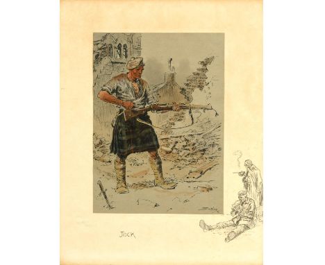 Colour reproduction, finished by hand, laid down onto support sheet, with blindstamp and printed remarque, not signed in penc