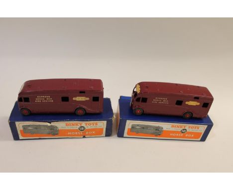 Two boxed models, 581 Horsebox British Railways, circa 1953-54. (2).  *CR:  See images online.  *BP 22.5% (18.75% plus VAT) p