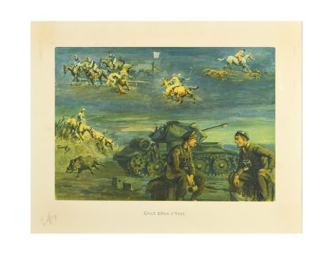 Colour reproduction, signed in pencil 34 x 48.5cm.  *CR:  Discoloured to yellow/green tones.  *BP 22.5% (18.75% plus VAT) plu