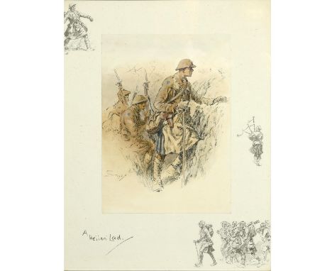 Colour reproduction, finished by hand, laid down onto support sheet, with blindstamp and three printed remarques, not signed 