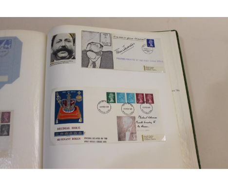 A large album titled 'Puffing Billy', with various railway first day covers and other ephemera (41st Anniversary of The Coron