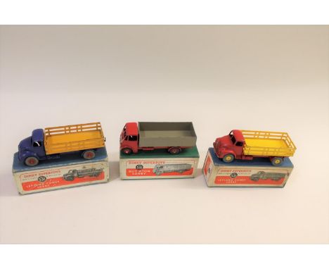 Boxed models including 511 Guy 4 Ton Lorry (red cab) 571 Coles Mobile Crane, 531 Leyland Comet Lorry (x2 red cab, yellow back