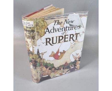 'The New Adventures of Rupert', 1936, Daily Express Publication, First Edition, hardback in clear plastic dust jacket. (B.P. 