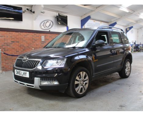 Make &amp; Model: Skoda Yeti Outdoor Elegance TDDate of Reg: OW16 LHYColour: Blackcc: 1968MoT: 27-06-2022Fuel Type: DIESELMil