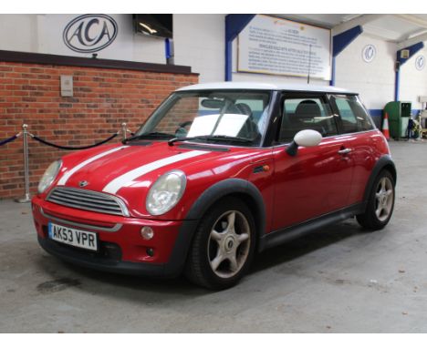 Make &amp; Model: Mini CooperDate of Reg: AK53 VPRColour: Redcc: 1598MoT: 19-11-2021Fuel Type: PETROLMileage: 104kTransmissio
