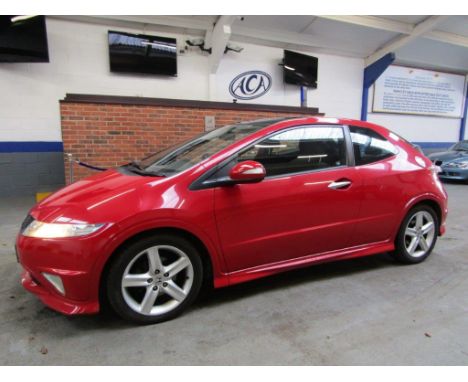 Make &amp; Model: Honda Civic Type S GT I-VTECDate of Reg: OE60 LXXColour: Redcc: 1799MoT: 11-02-2022Fuel Type: PETROLMileage