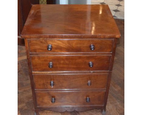 19th century mahogany commode chest No conditions reports for this sale.