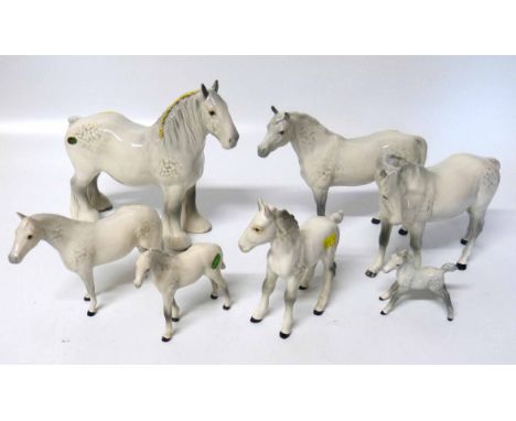 Beswick grey shire horse, three other horses and three foals. No conditions reports for this sale.