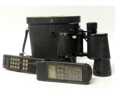 Technophone mobile in case, Motorola 4800 and handset and pair of Zenith H116 binoculars No conditions reports for this sale.