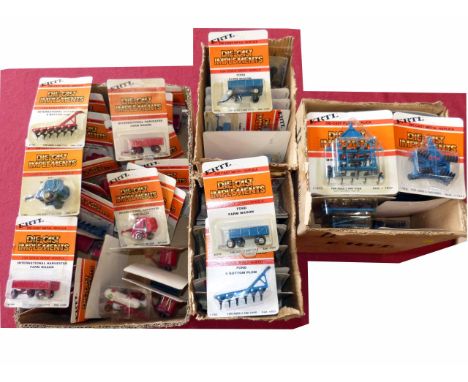 97 ERTL die cast 1/64 scale farm models, mostly in original blister packs No conditions reports for this sale.