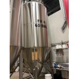 DME 60 BBL Fermentation Tank - Cone Bottom, Glycol Jacketed, Mandoor, Zwickel Valve, | Rig Fee $2100