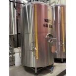 DME 60 BBL Brite Tank - Dish Bottom, Glycol Jacketed, Mandoor, Zwickel Valve, Sight | Rig Fee $2100