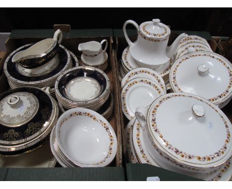 Royal Kent 'Golden Glory' Dinnerwares and Tea Service, (approximately thirty-eight pieces), and Crown Ducal dinnerwares, deco