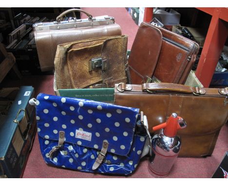 Cath Kidston, Horseshoe, Wittchen and One Other Satchel/Bags, Gladstone bag, soda siphon, Timex watch.
