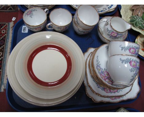 Roslyn China "Bracken" Tea Service, Susie Cooper plates:- One Tray