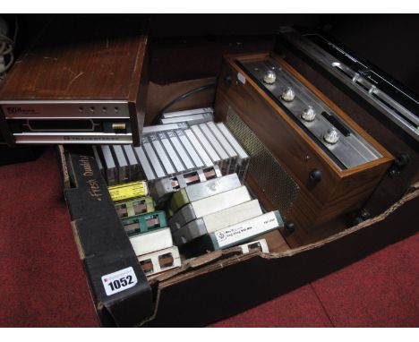  Rotal RA-210 Stereo Amplifier, teleton &amp; JVC eight track stereo players, twelve eight track tapes and blank tape cassett