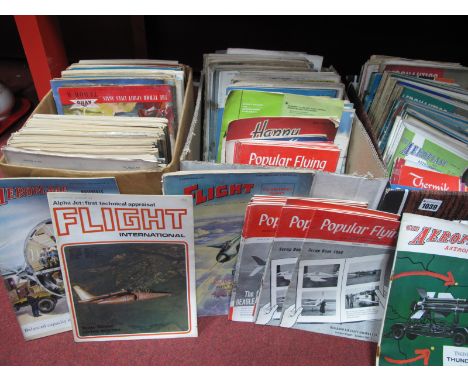 'Flight', 'The Aeroplane', 'Flying', 'Light Plane' 'Aeronautics' and other related magazines, 1950's - 70's:- Three Boxes