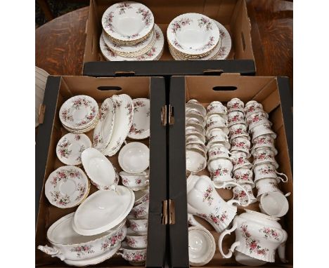 An extensive Royal Albert Lavender Rose tea/coffee/dinner service