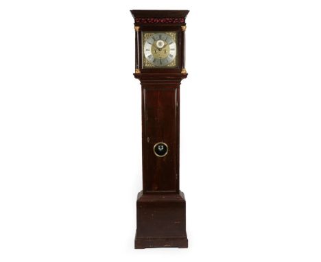 An Ebonised Pine Eight Day Half Hour Passing Strike Longcase Clock, signed Isaac Papavoine, Dukes Court, London, circa 1710, 