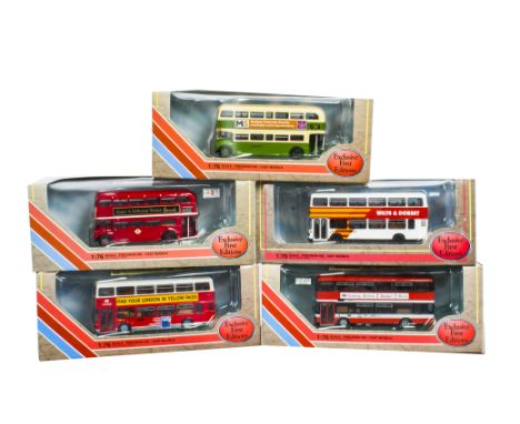 London Buses Repaints and Transfers Exclusive First Editions, a boxed group of 1:76 scale vintage and modern double decker bu