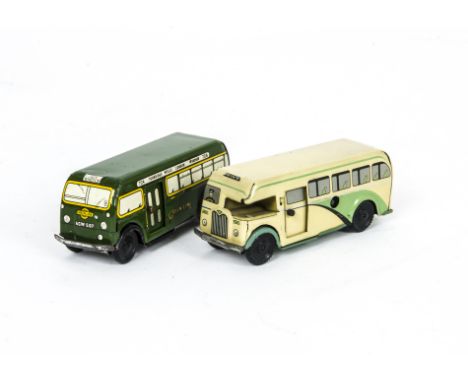 Wells Brimtoy Pocketoy Series Private Coach, cream and green Coach, tinplate with clockwork motor, similar friction drive Gre