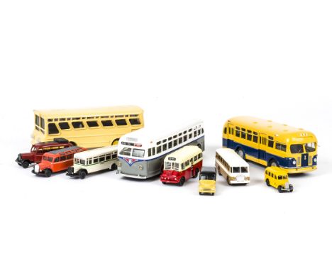 Resin &amp; Plastic Bus/Coach Models,  including 1:50 Victory Commercial TD 3605 Coach 1947 by G. Pont, Molytro Mexico Midi B