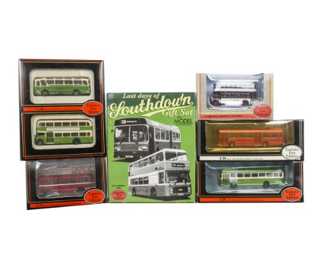 Exclusive First Editions,  a boxed group of vintage and modern 1:76 scale single and double decker buses from various regions