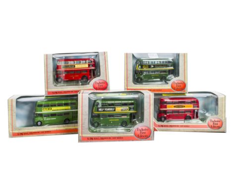 London Buses Repaints and Transfers Exclusive First Editions, a boxed group of 1:76 scale vintage and modern double decker bu