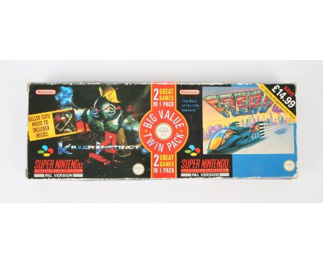Super Nintendo (SNES) Killer Instinct & F-Zero [Twin Pack] (PAL) Condition Report:  Item is CIB and in used condition. 