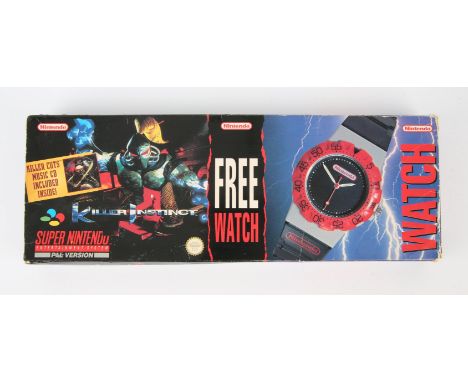 Super Nintendo (SNES) Killer Instinct [Free Watch Bundle] (PAL) Condition Report:  Item is CIB and in used condition.