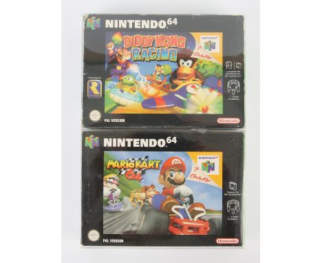 Nintendo 64 (N64) kart racing bundle Includes: Mario Kart and Diddy Kong Racing Condition Report:  Mario Kart is CIB and Didd