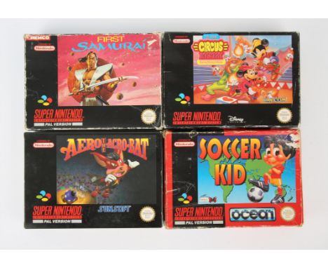 Super Nintendo (SNES) platformer bundle Includes: First Samurai, Aero the Acro-Bat, The Great Circus Mystery starring Mickey 