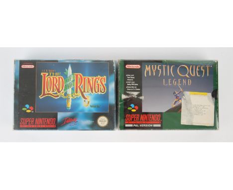 Super Nintendo (SNES) fantasy bundle Includes: Mystic Quest: Legend (PAL) and The Lord of the Rings Volume 1 (NTSC) Condition