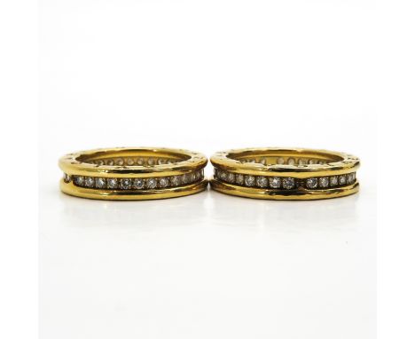 Set with diamonds, ring sizes 17.5 and 18.