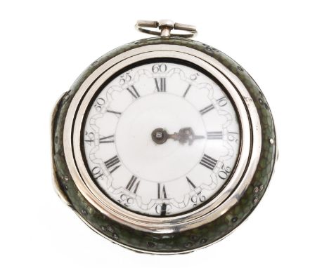 Marked Cornelis Uyterveer Rotterdam, with outer case glued with ray skin, diameter 59 mm., weight 150 grams., Comparable item