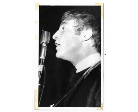 John Lennon Photograph This item is formerly the property of Beatles Fan Club secretary, Freda Kelly 