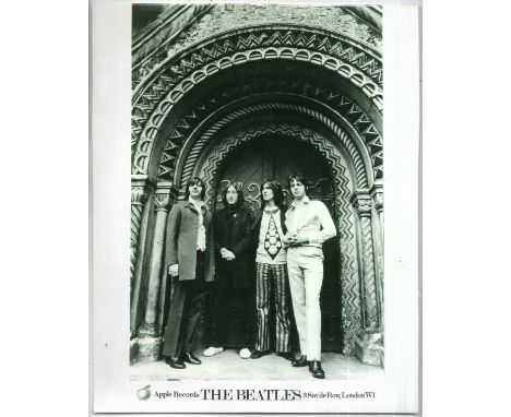 The Beatles Apple Promotional Photograph of The Beatles, trimmed at top The item is formerly the property of Beatles Fan Club