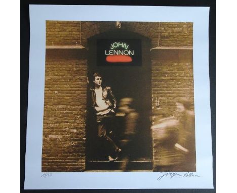 Jurgen Vollmer John Lennon Rock'n'roll limited edition album print 18/50 signed by photographer 