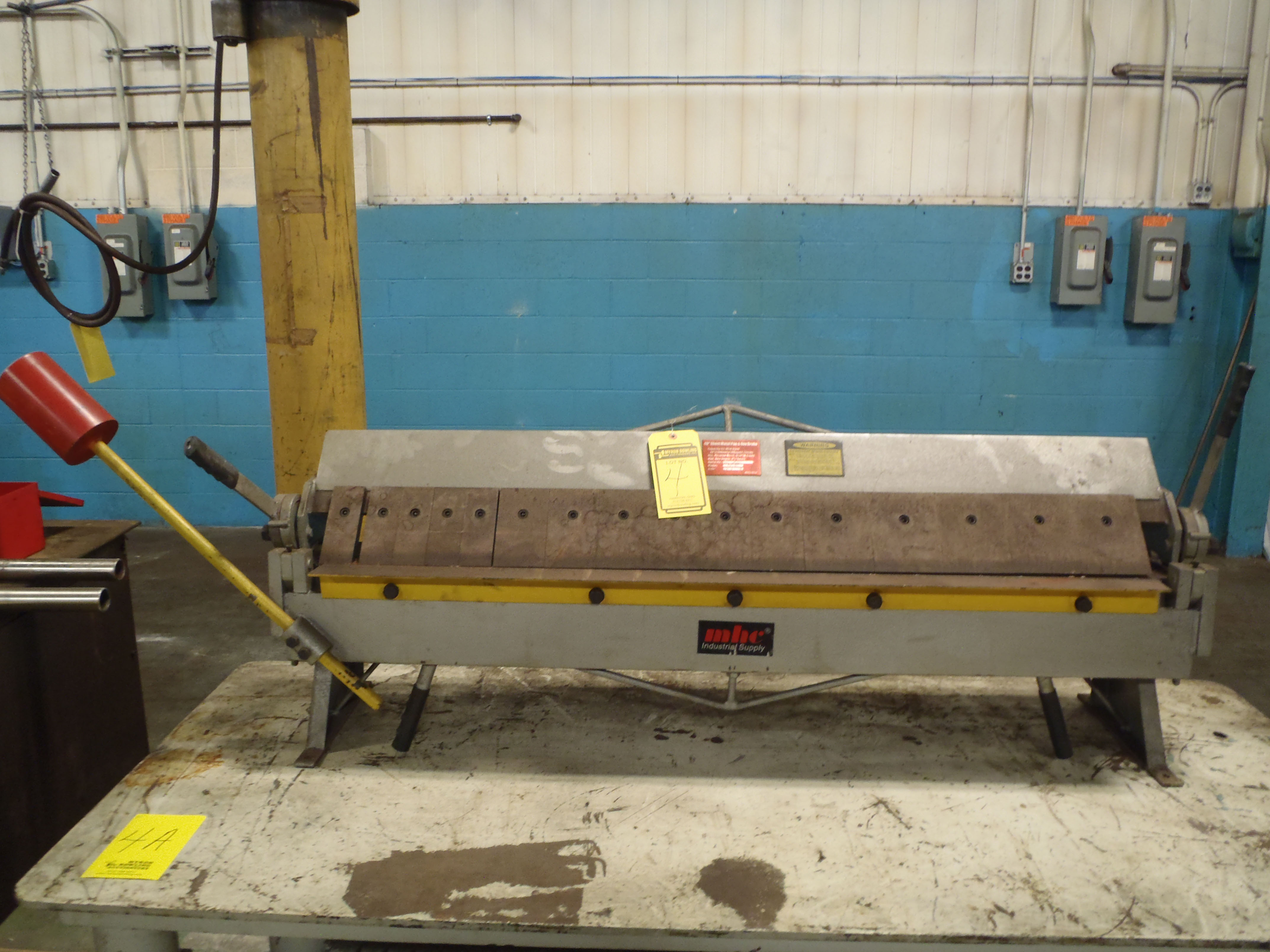 48'' MHC SHEET METAL PAN & BOX BRAKE, 16GAUGE