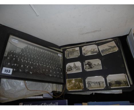 EARLY 20TH CENTURY EASTERN/ ASIAN PHOTO ALBUM, PLUS A FRAMED MILITARY PRINT