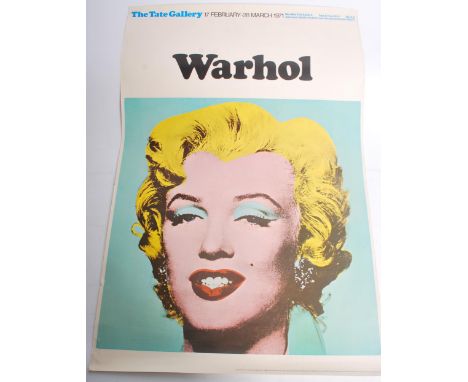 Andy Warhol An original 1970's exhibition poster for Warhol at the Tate Gallery 17th February -28th March 1971 Depicting Mari